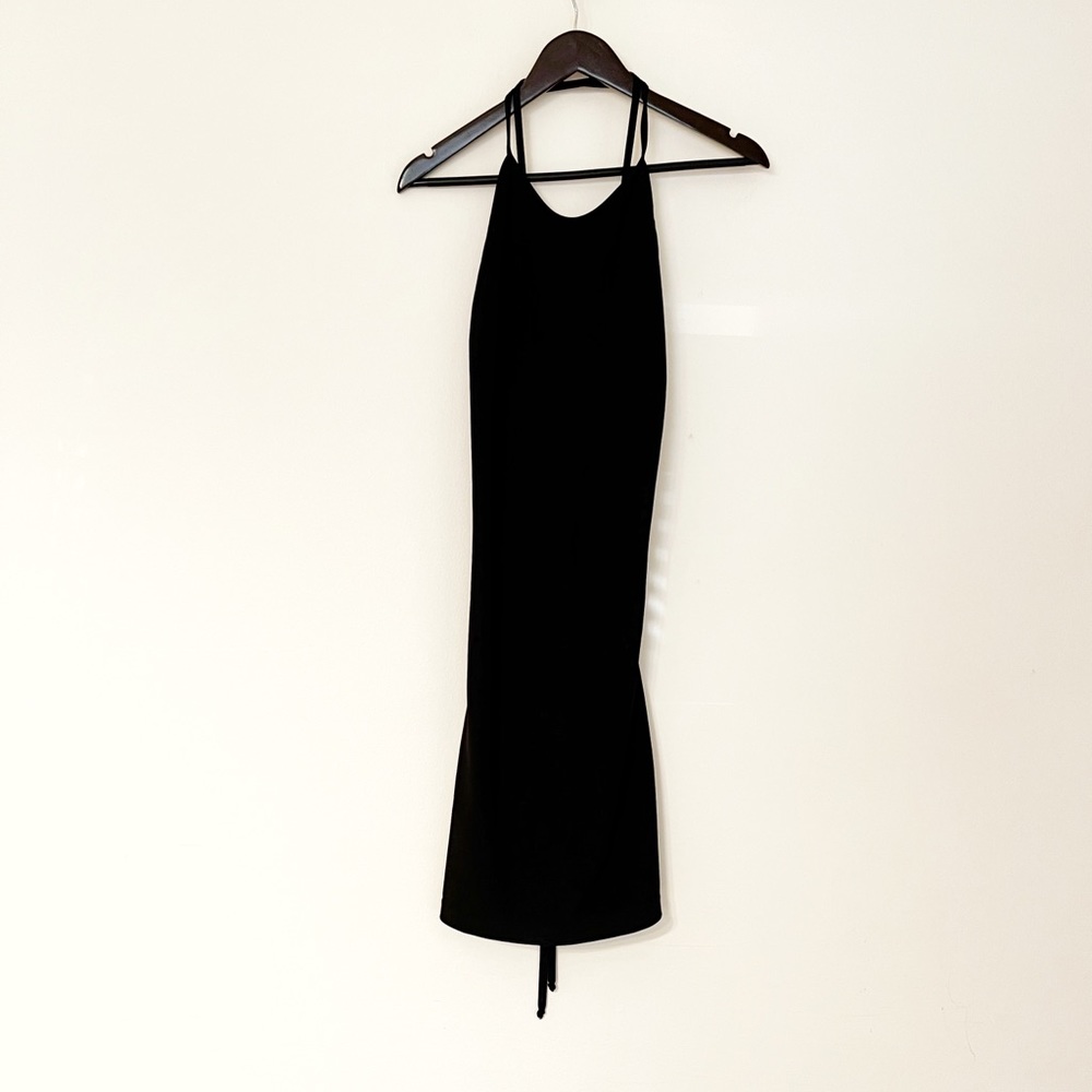 Vintage Black Bodycon Dress